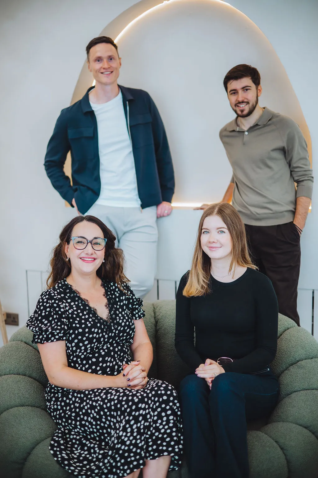 Danny and Olivia Rose with members of the Rose Tuition team