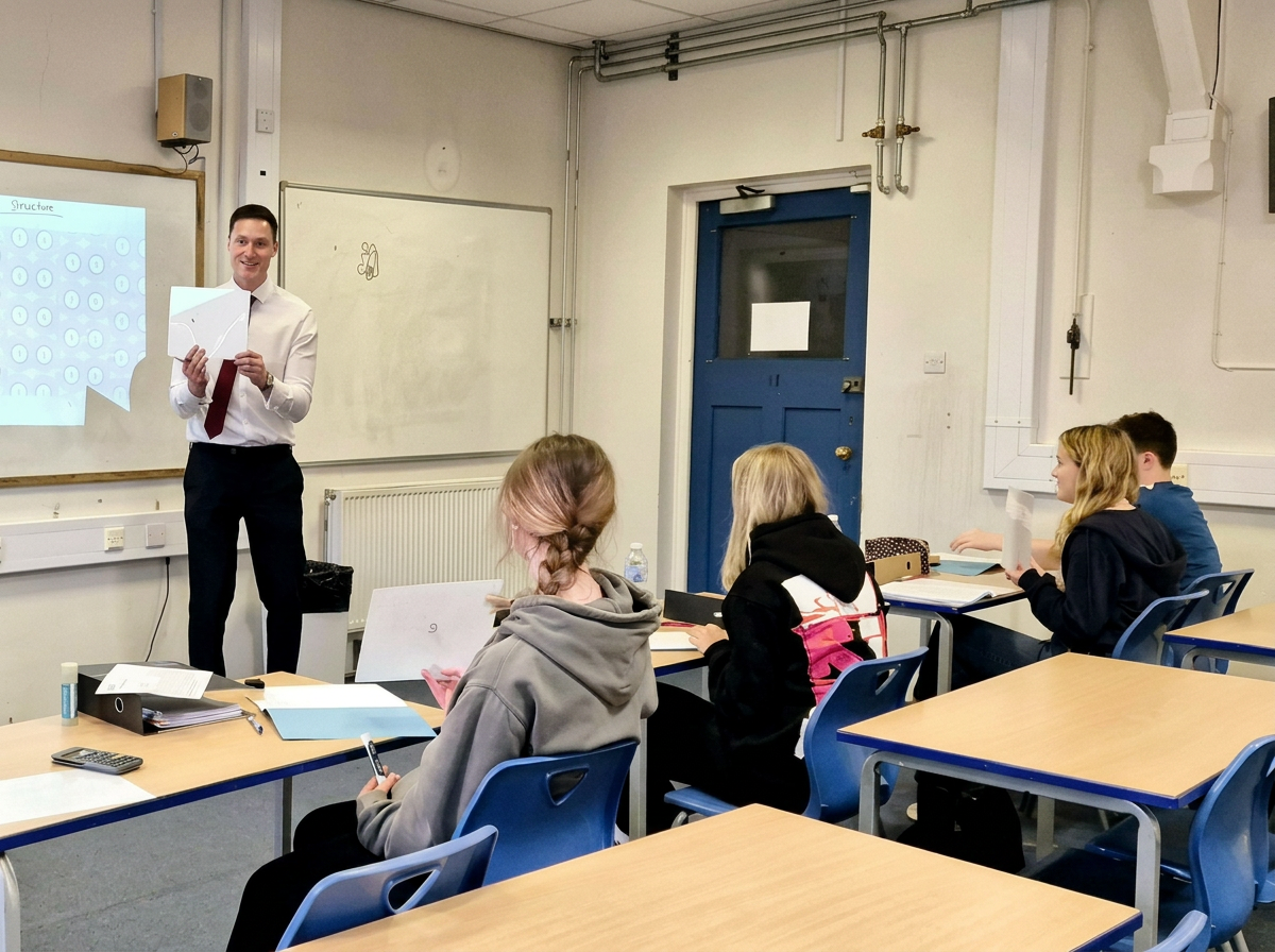 Danny leading a Science session at Kimberley